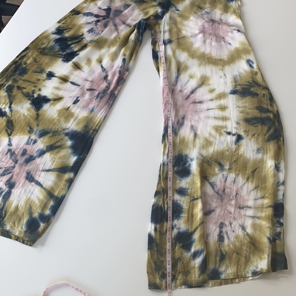 Young Fabulous & Broke Silky Tie Dye Wide Leg Pants Size M - Picture 7 of 7